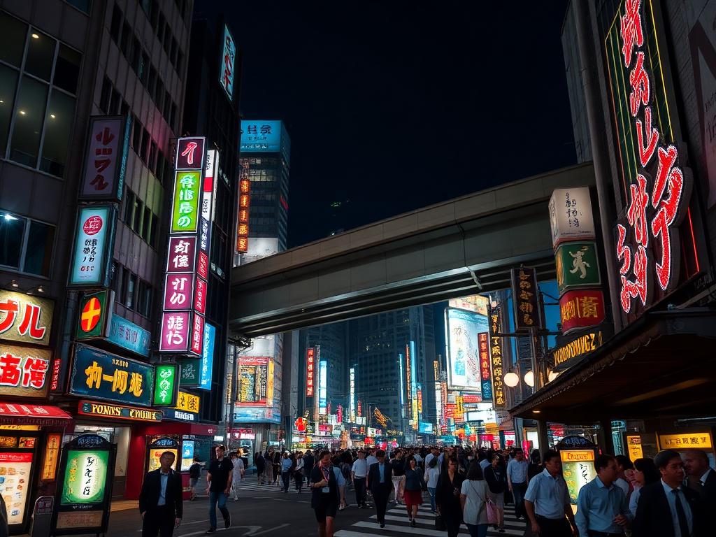 Roppongi Crossing nightlife — Roppongi Tokyo attraction